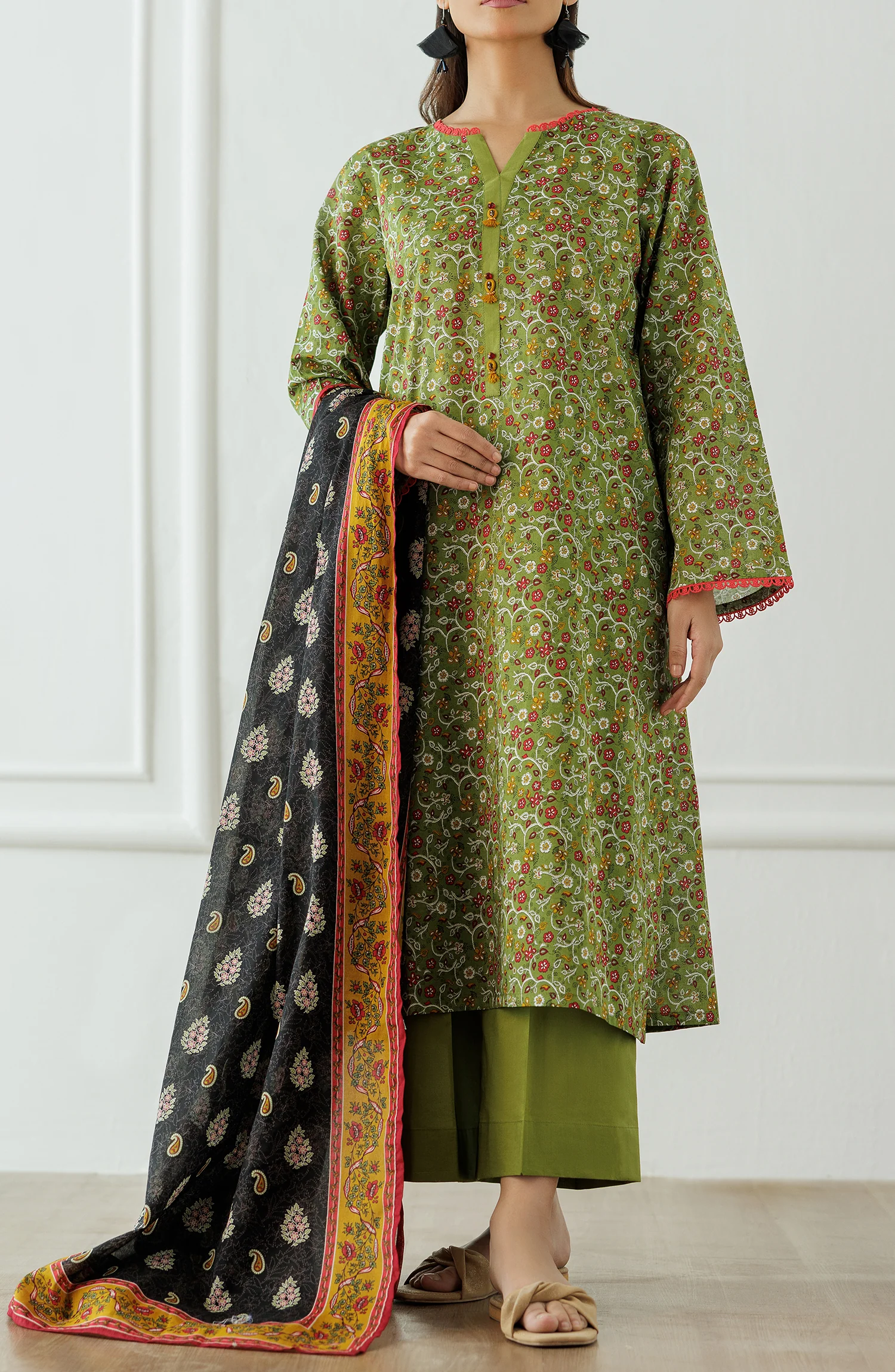 Unstitched | 3 Piece | Printed Lawn | OTL-25-002